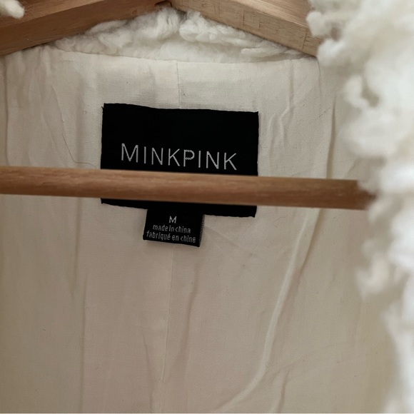 Cream MinkPink Faux Fur Coat - Picture 4 of 8